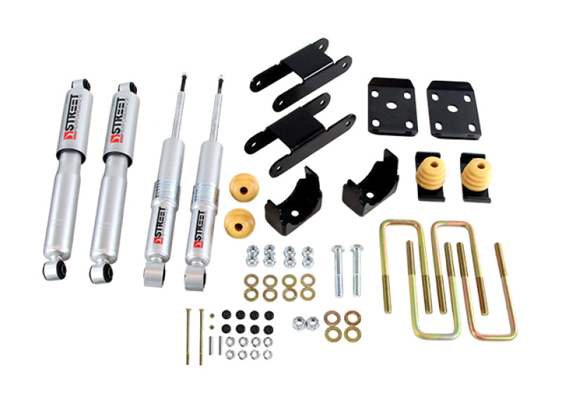 Belltech 2015 GM Colorado/Canyon Ext Cab Short Bed Lowering Kit w/ND II Shocks - 0-3in F/4in R Drop-thumbmail-3