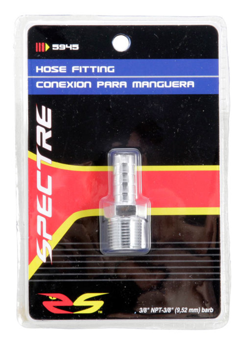 Spectre Fuel Fitting 3/8in. Hose Barb NPT Threads - Chrome-thumbmail-4
