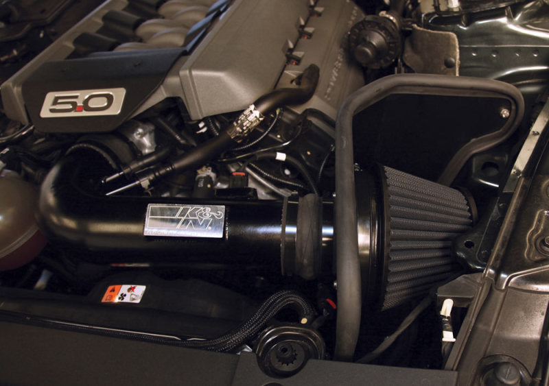 K&N 2015 Ford Mustang GT 5.0L V8 Black Performance Intake Kit-thumbmail-3