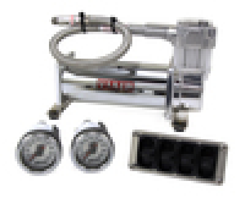 Air Lift 4-Way Manual Control System 100% Duty 1/4in Line 4 Gal. Tank.-thumbmail-4