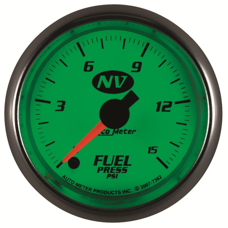 AutoMeter Gauge Fuel Pressure 2-1/16in. 15PSI Digital Stepper Motor NV-thumbmail-2
