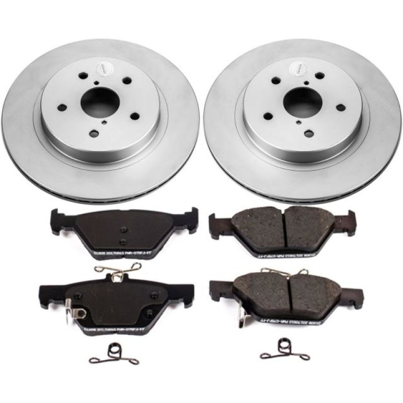 Power Stop 15-18 Subaru Legacy Rear Z17 Evolution Geomet Coated Brake Kit-thumbmail-1