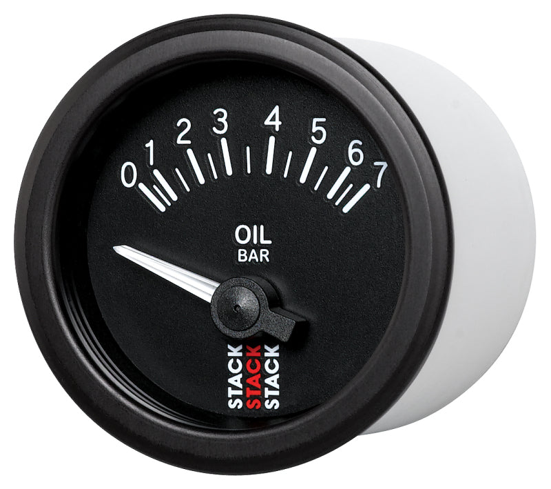 Autometer Stack 52mm 0-7 Bar M10 (M) Electric Oil Pressure Gauge - Black-thumbmail-2