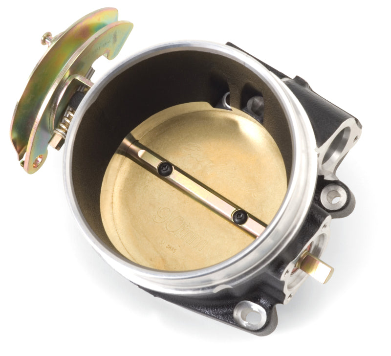 Edelbrock Throttle Body Victor Universal LS1 90mm w/ o Tps/Iac Black Mini Texture Powder Coating-thumbmail-1
