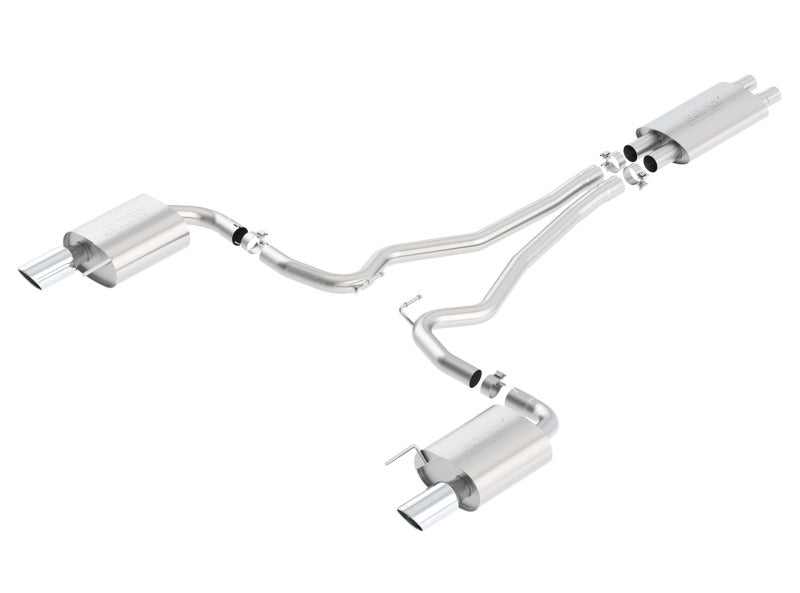 Borla Touring Cat-Back 15 Ford Mustang GT 5.0L V8 MT/AT 2.5in pipe 4in tip-thumbmail-1