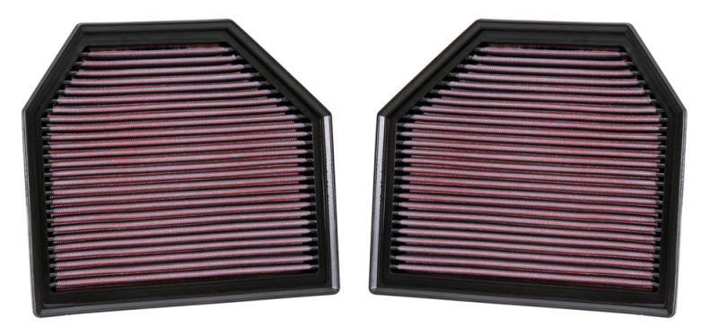 K&N Replacement Air Filter for 11-14 BMW M5/M6 4.4L V8 / 2015 M4/M3 3.0L I6  (2 per box)-thumbmail-3