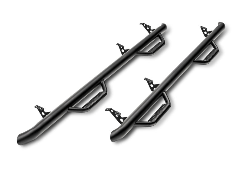 N-Fab Nerf Step 15-17 GMC - Chevy Canyon/Colorado Crew Cab 5ft Bed - Tex. Black - W2W - 3in-thumbmail-1