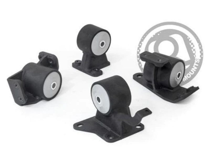 Innovative 90-99 Toyota MR2 5S/3S Black Steel Mounts 95A Bushings-thumbmail-1