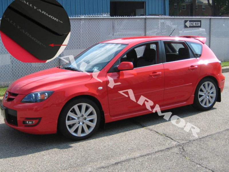 Rally Armor 04-09 Mazda3/Speed3 Black UR Mud Flap w/ Grey Logo-thumbmail-2