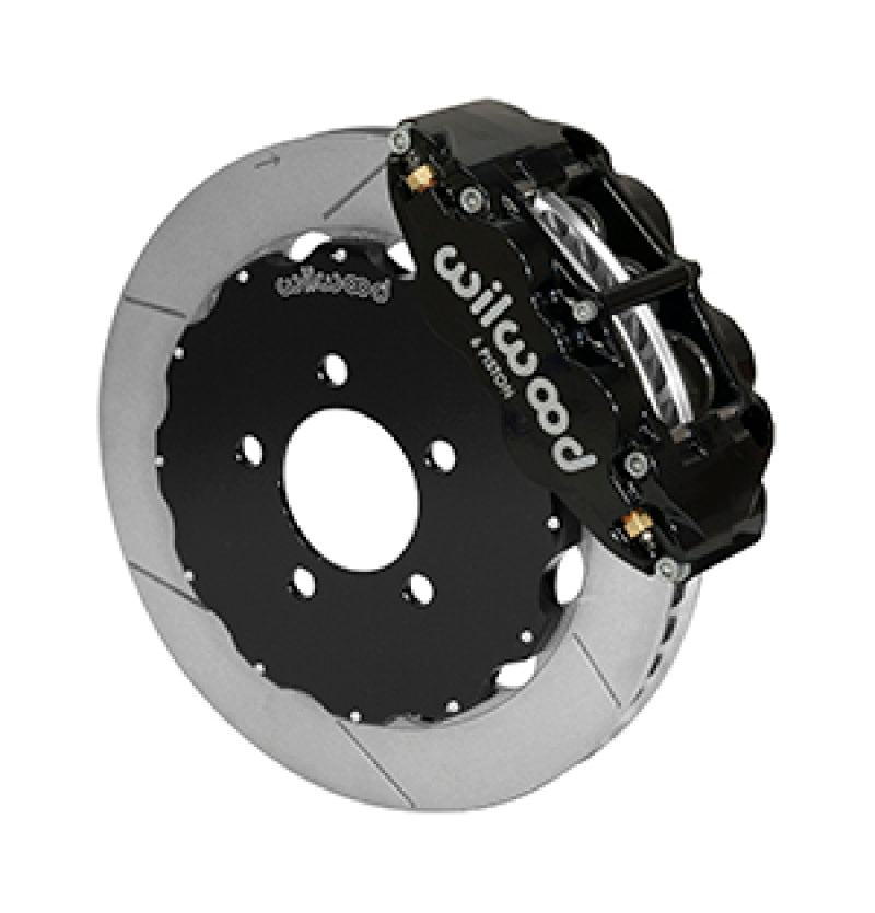 Wilwood Narrow Superlite 6R Front Big Brake Kit 12.88in Slotted Black 05-11 Ford Crown Victoria-thumbmail-1