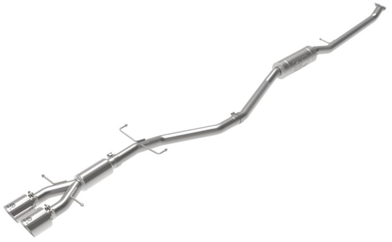 aFe Takeda 2.5in 304SS Cat-Back Exhaust System w/ Polished Tips 17-20 Honda Civic Si Sedan I4 1.5L-thumbmail-5