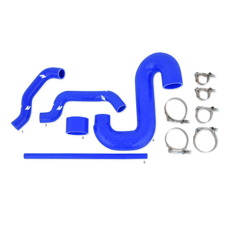 Mishimoto Subaru 02-07 WRX/04-07 STi Top-Mount Intercooler Kit - Powder Coated Black & Blue Hoses-thumbmail-4