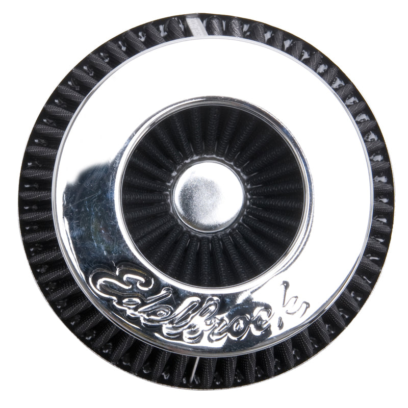 Edelbrock Air Filter Pro-Flo Series Conical 10In Tall Black/Chrome-thumbmail-3