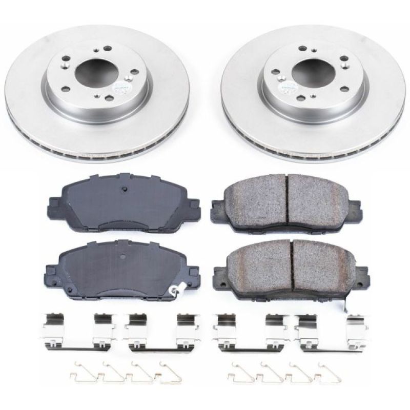 Power Stop 16-17 Honda Accord Front Z17 Evolution Geomet Coated Brake Kit-thumbmail-1