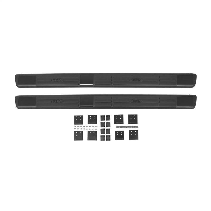 Westin Premier 6 in Oval Side Bar - Mild Steel 75 in - Black-thumbmail-5