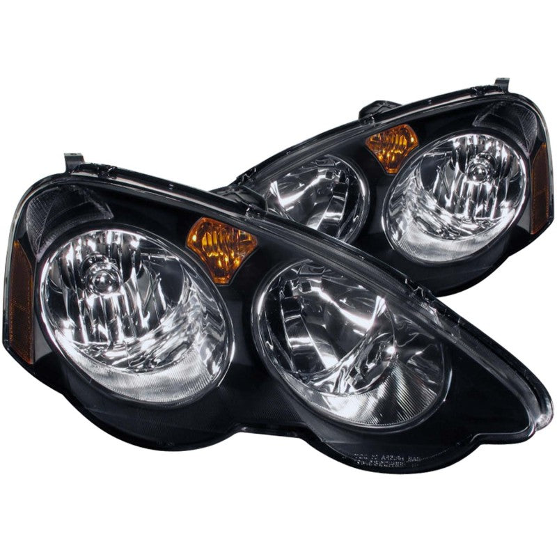 ANZO 2002-2004 Acura Rsx Crystal Headlights Black-thumbmail-1