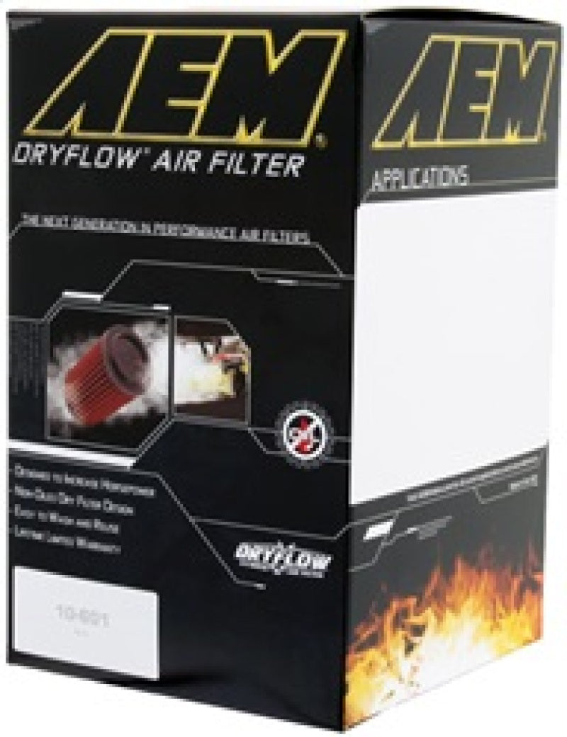 AEM DryFlow Air Filter - Round 2.75in ID x 6.25in OD x 8.25in H fits 2007-2014 Ford/Volvo-thumbmail-2