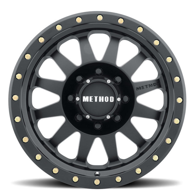 Method MR304 Double Standard 17x8.5 0mm Offset 8x6.5 130.81mm CB Matte Black Wheel-thumbmail-2