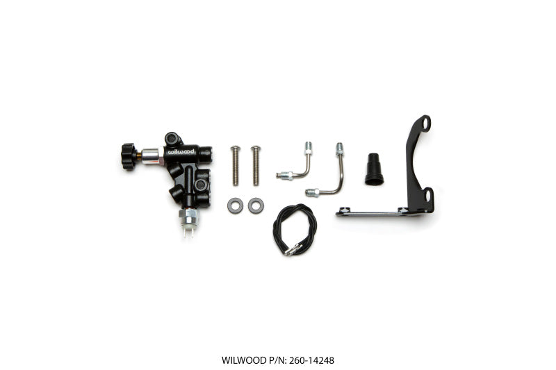 Wilwood Tandem Remote Master Cylinder Mounting Bracket L/H Kit w/ Prop Valve-thumbmail-1