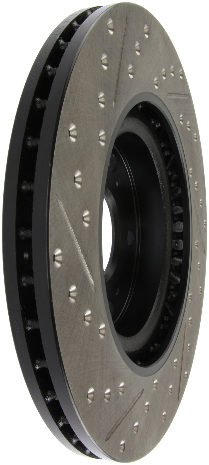 StopTech 02-06 Acura RSX Type S / 06-09 Honda Civic Si Slotted & Drilled Left Front Rotor-thumbmail-1