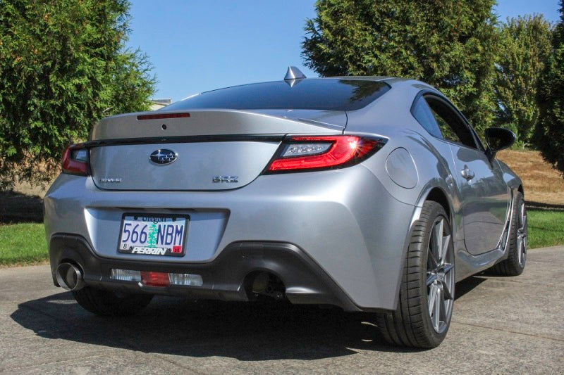 Perrin 2022 BRZ/GR86 Axle Back Exhaust SS (Single Side Exit w/Helmholtz Chamber)-thumbmail-2