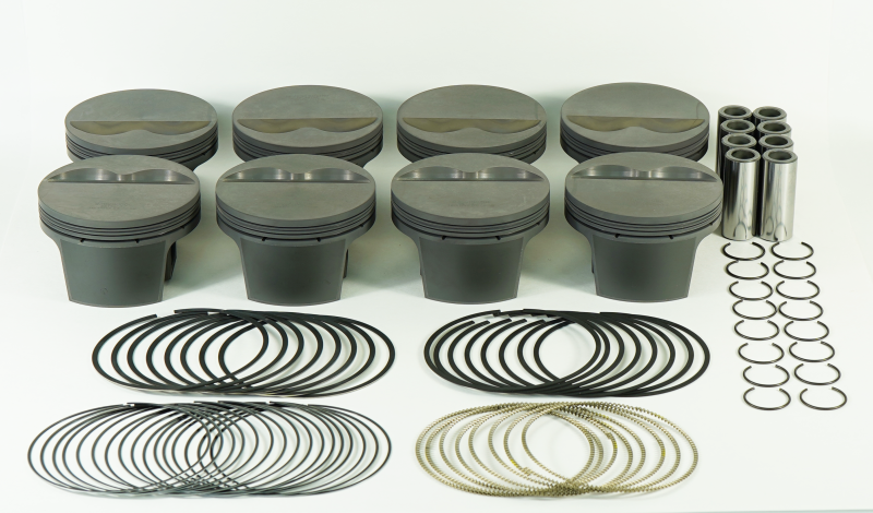 Mahle MS Piston Set SBC 358ci 4.040in Bore 3.480/3.500stk 6.0in Rod .927 Pin -5cc 10.4 CR Set of 8-thumbmail-1