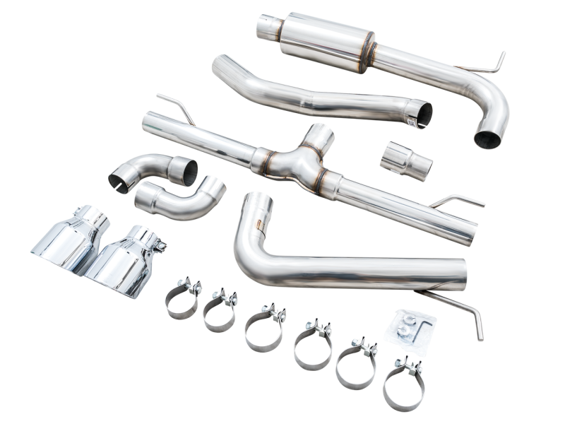 AWE 2022 VW GTI MK8  Track Edition Exhaust - Chrome Silver Tips-thumbmail-2