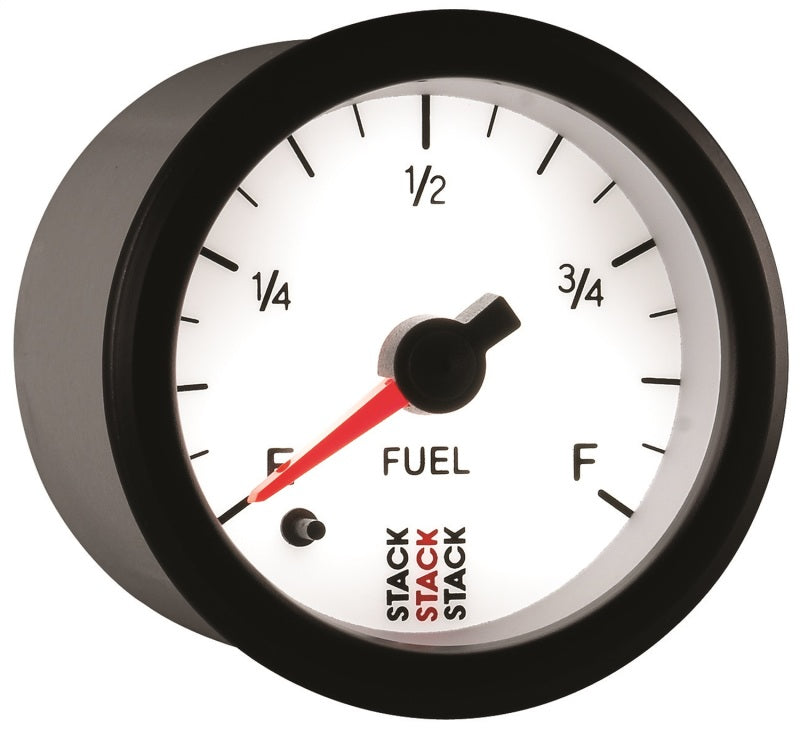 Autometer Stack 52mm 0-280 Ohm Programmable Pro Stepper Motor Fuel Level Gauge - White-thumbmail-2