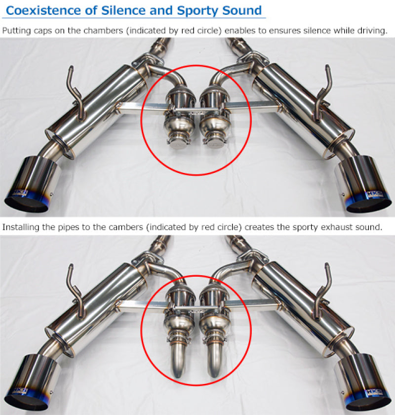 HKS 2017 Infiniti Q60 (RWD) Dual Hi-Power Titanium Tip Catback Exhaust-thumbmail-1