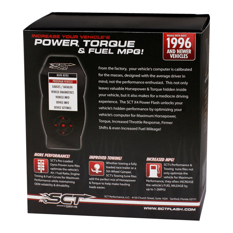 SCT Ford Cars & Trucks (Gas & Diesel) X4 Power Flash Programmer EO Certified-thumbmail-3