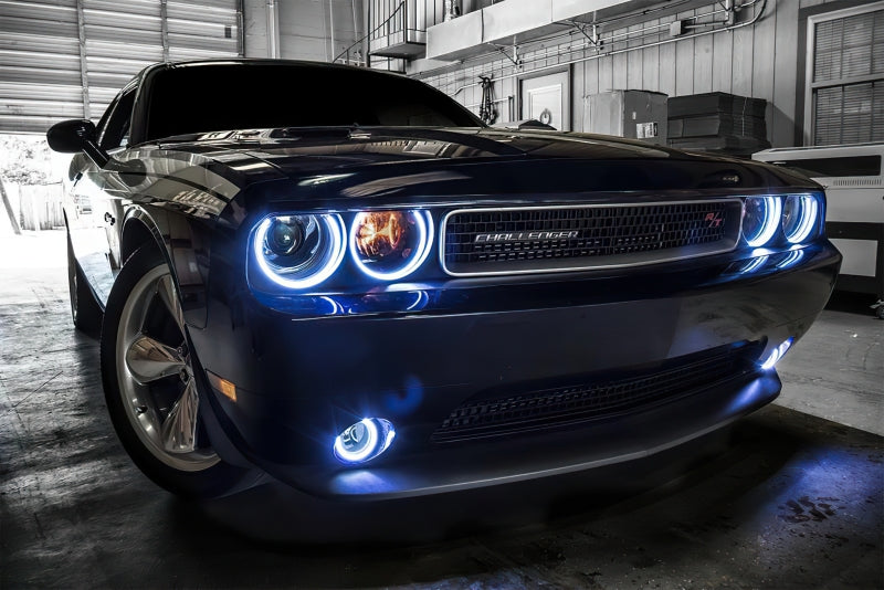 Oracle 08-14 Dodge Challenger Dynamic Surface Mount Headlight/Fog Light Halo Kit COMBO - ColorSHIFT-thumbmail-6