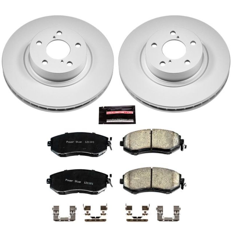 Power Stop 13-16 Subaru BRZ Front Z17 Evolution Geomet Coated Brake Kit-thumbmail-1
