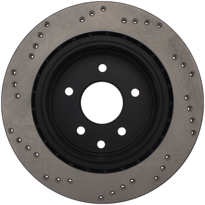 StopTech 08-09 Infiniti EX35 / 05-08 G35 / 09 G37 / 06-09 M35/M45 Drilled Right Rear Rotor-thumbmail-3
