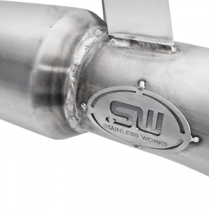 Stainless Works 2016-18 Ford Focus RS 3in High-Flow Cats Downpipe Factory Connection-thumbmail-3