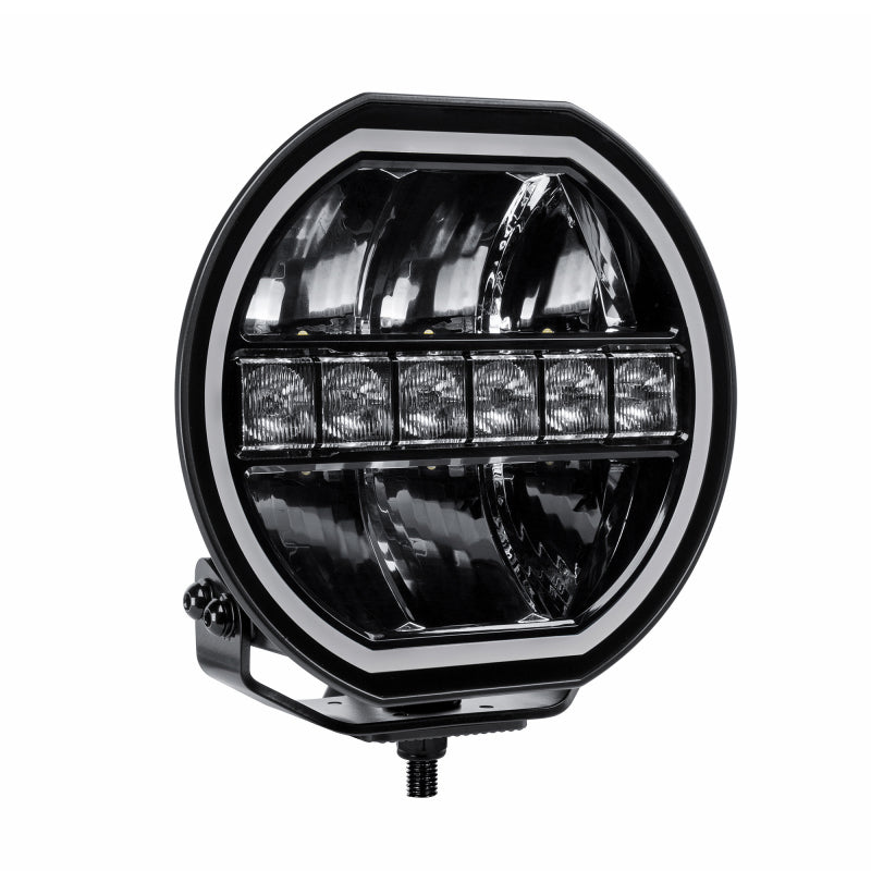 Go Rhino Xplor Blackout Series Maxline LED Hi/Low Beam w/Multi DRL (Surface Mount) 9in. - Blk-thumbmail-5
