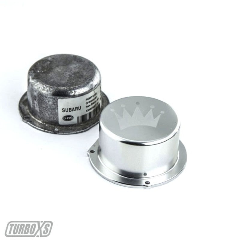Turbo XS 15-16 Subaru WRX Billet Aluminum Vacuum Pump Cover - Silver-thumbmail-3