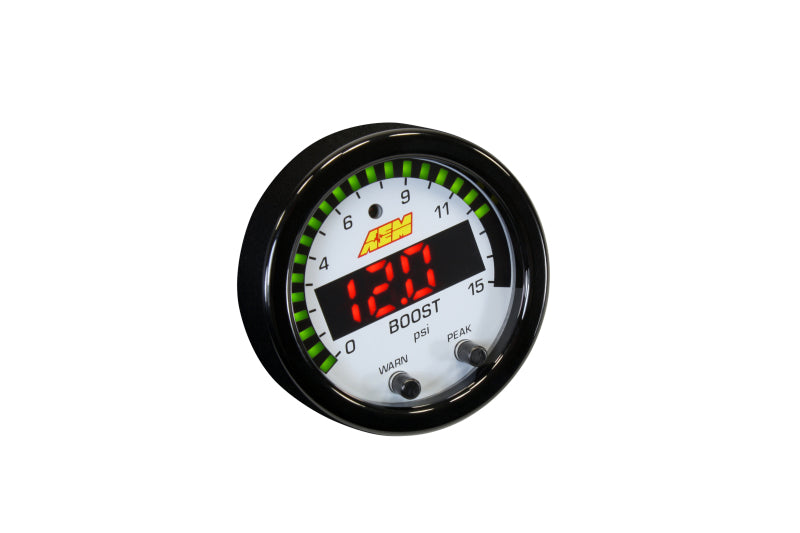 AEM X-Series Pressure 0-15psi Gauge Kit-thumbmail-2