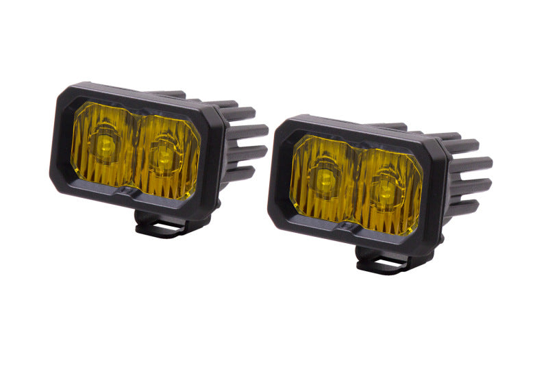Diode Dynamics Stage Series 2 In LED Pod Sport - Yellow Driving Standard ABL (Pair)-thumbmail-1