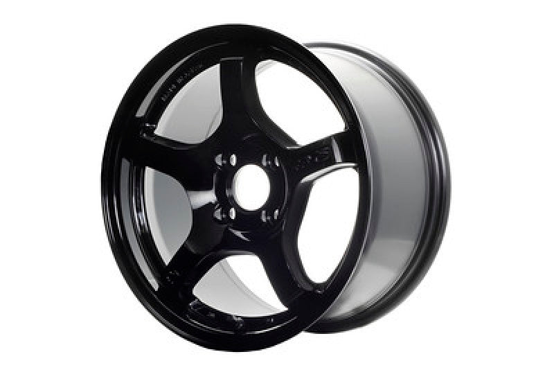 Gram Lights 57CR 18x7.5 +50 5-100 Glossy Black Wheel-thumbmail-1