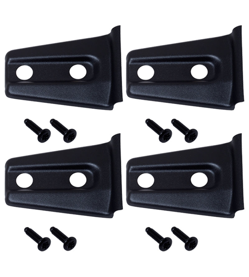Kentrol 07-18 Jeep Wrangler JK Door Hinge Overlays 4 Pieces 2 Door - Textured Black-thumbmail-1