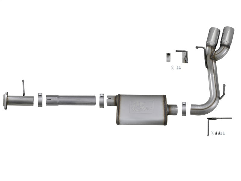 aFe MACH Force-XP 3in 409 SS Cat-Back Exhaust w/ Polished Tip 17-19 GM Colorado/Canyon V6-3.6L-thumbmail-4