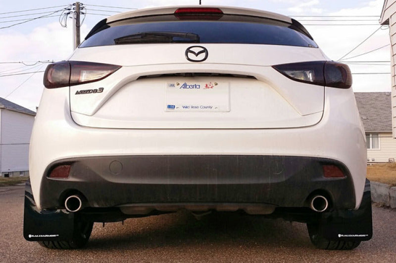 Rally Armor 14-18 Mazda 3/Speed3 Red UR Mud Flap w/ White Logo-thumbmail-2