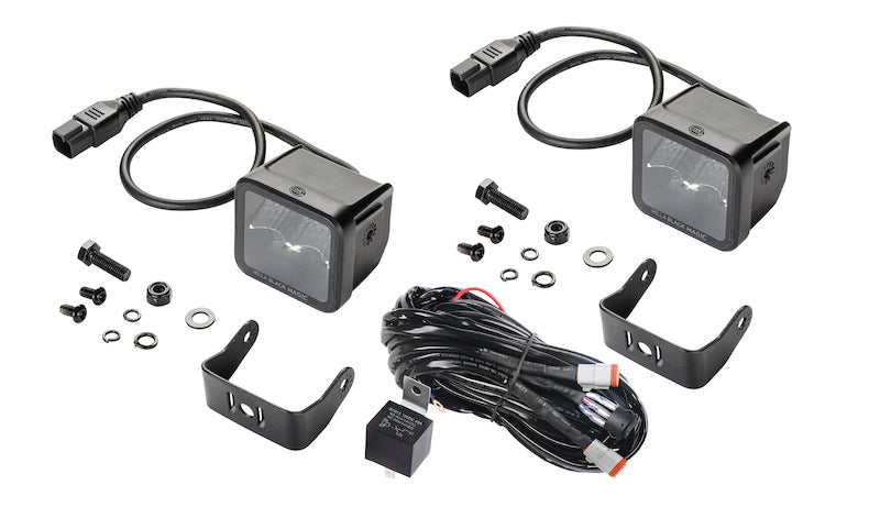 Hella Universal Black Magic 2.7in L.E.D. Cube Kit - Flood Beam-thumbmail-5