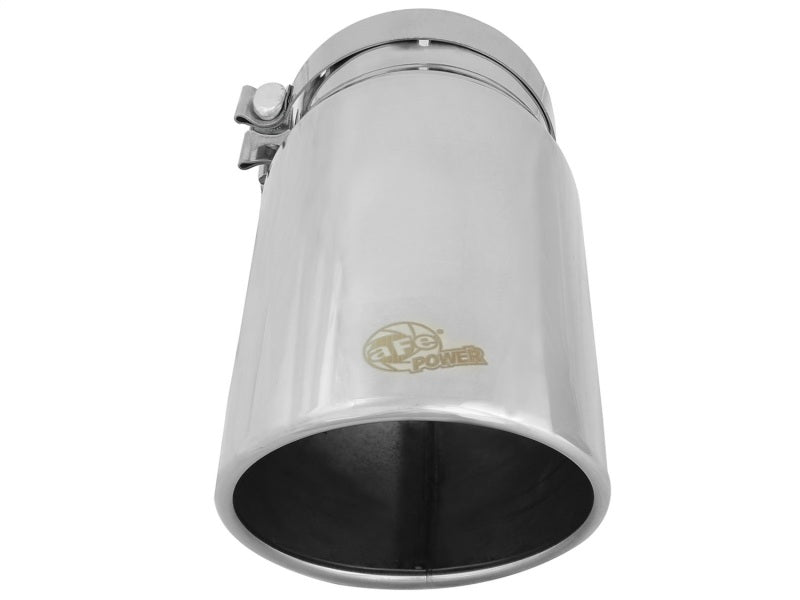 aFe Universal Bolt On Exhaust Tip Polished 5in Inlet x 6in Outlet x 12in Long-thumbmail-2