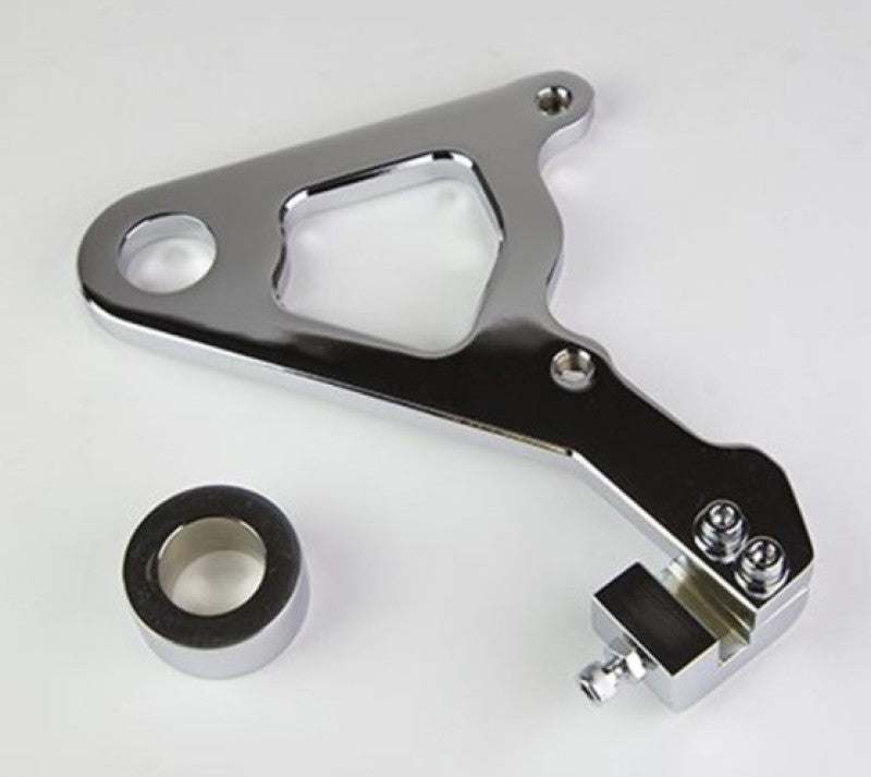 Wilwood Caliper Mounting Kit Chrome w/Bracket GP310 2000-06 FLH/FLT-thumbmail-1