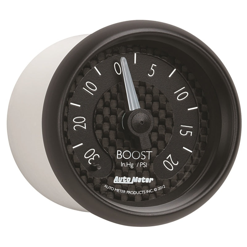 Autometer GT Series 52mm Mechanicl 30 In Hg/20 psi Vacuum/Boost Gauge-thumbmail-2