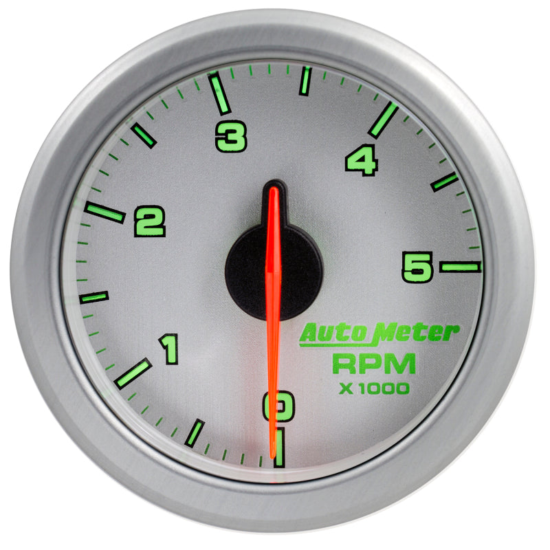 Autometer Airdrive 2-1/6in Tachometer Gauge 0-5K RPM - Silver