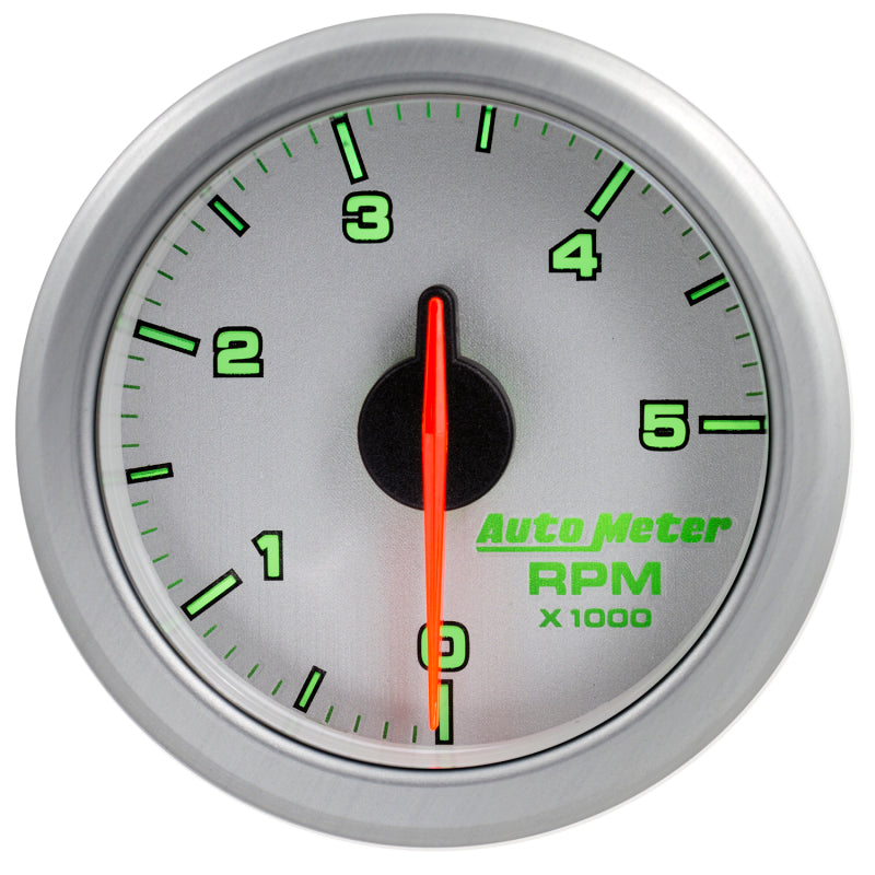 Autometer Airdrive 2-1/6in Tachometer Gauge 0-5K RPM - Silver-thumbmail-2