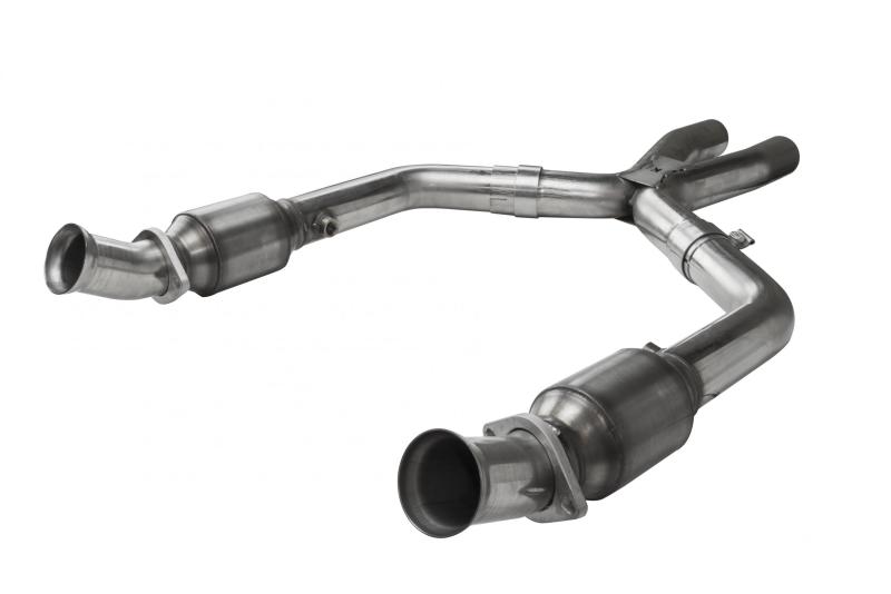 Kooks 05-10 Ford Mustang GT 2 1/2in x 2 1/2in OEM Exhaust GREEN Cat X Pipe-thumbmail-4