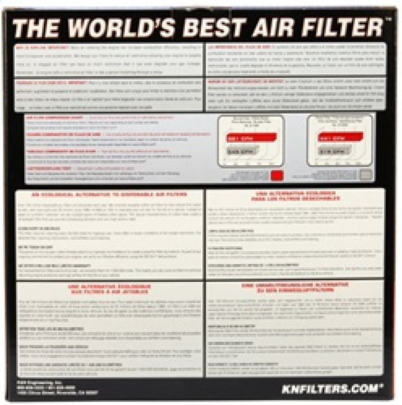K&N Custom Air Filter - Oval - 11.5in O/S L x 8.125in O/S W x 2in H-thumbmail-3